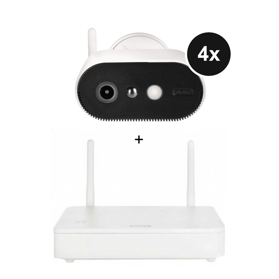 ABUS Akku Kamera Pro mit Basisstation – 4er-Set