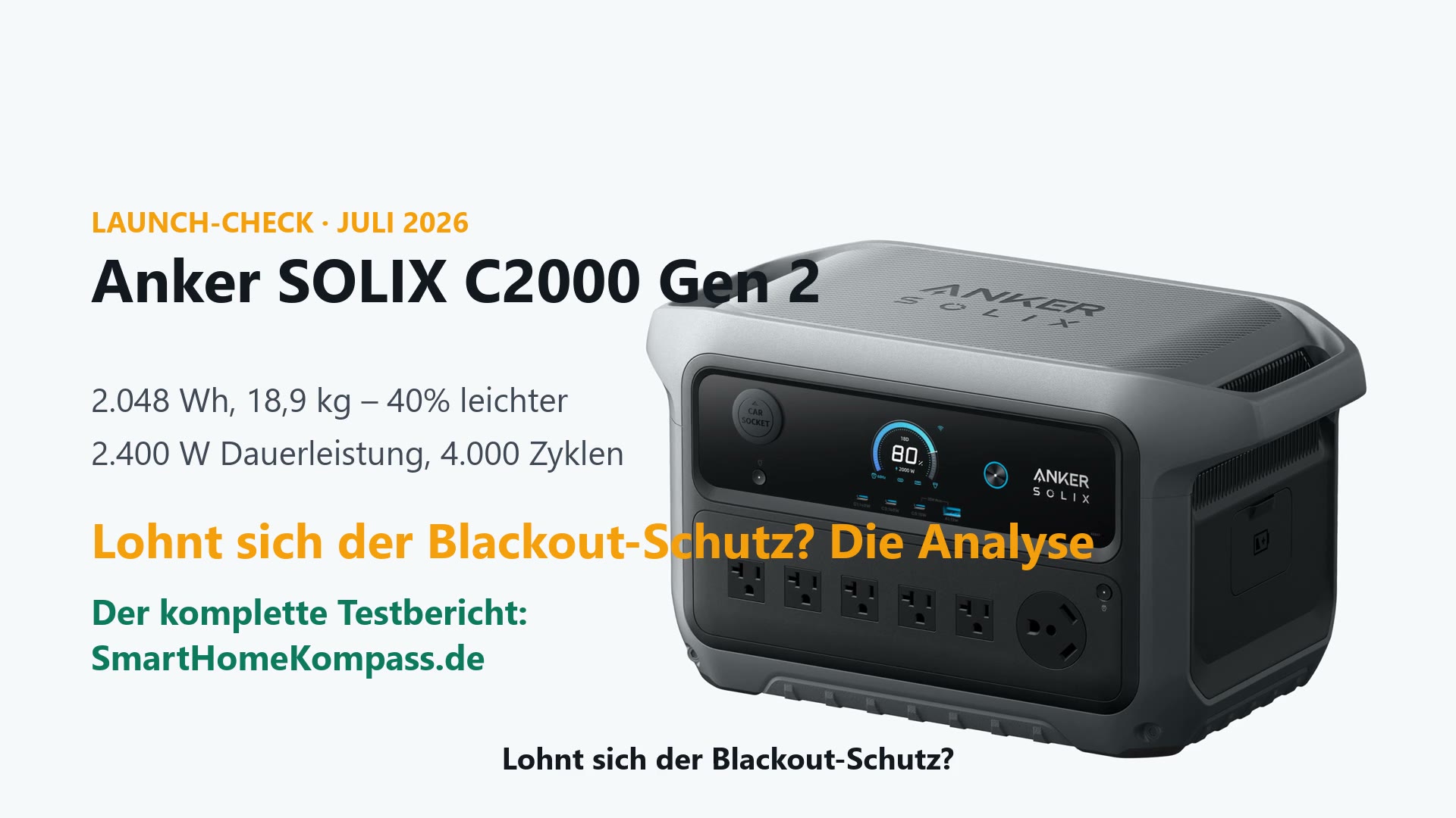 Anker SOLIX C2000 Gen 2 Powerstation