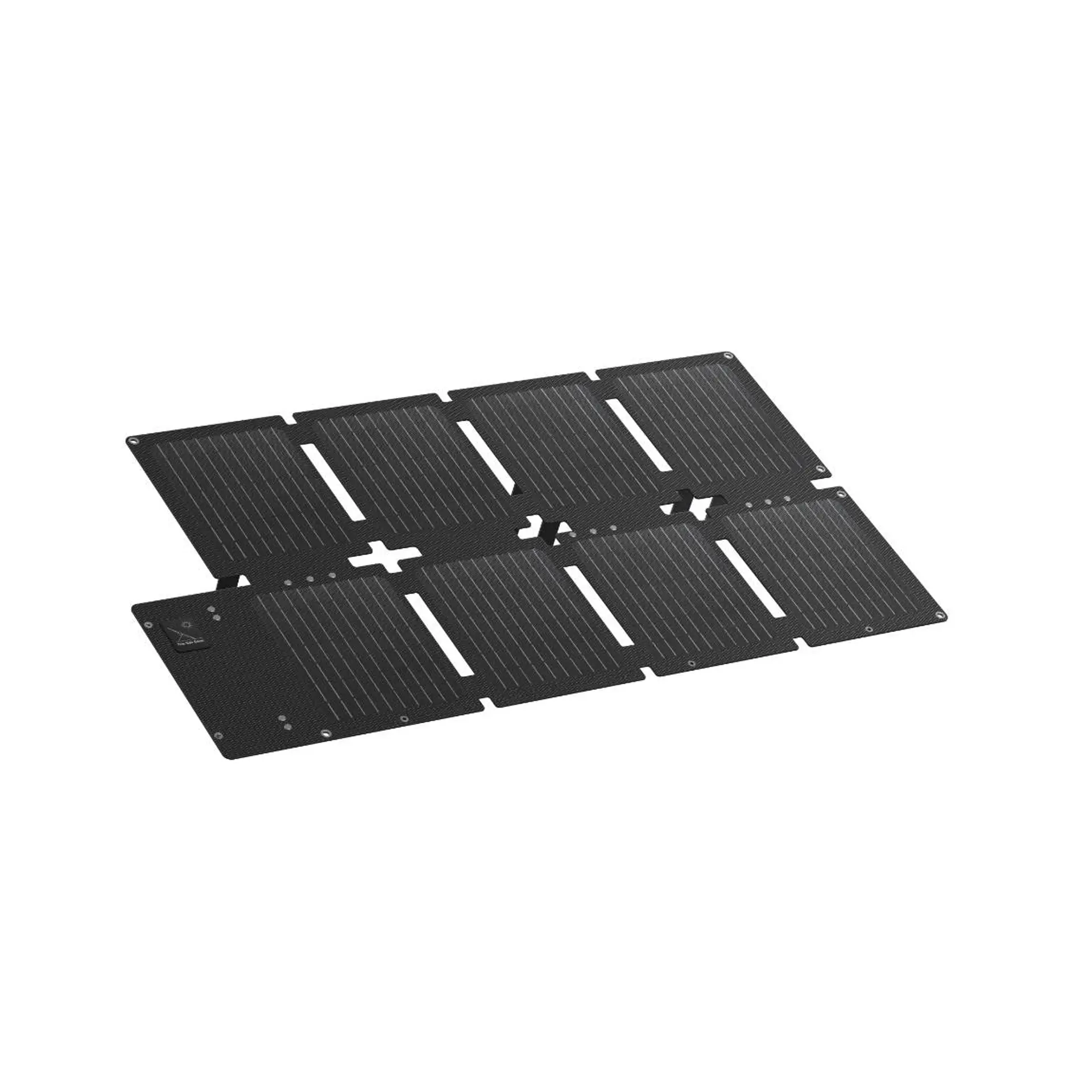Anker SOLIX PS60 faltbares Solarpanel, aufgeklappt in acht Segmenten