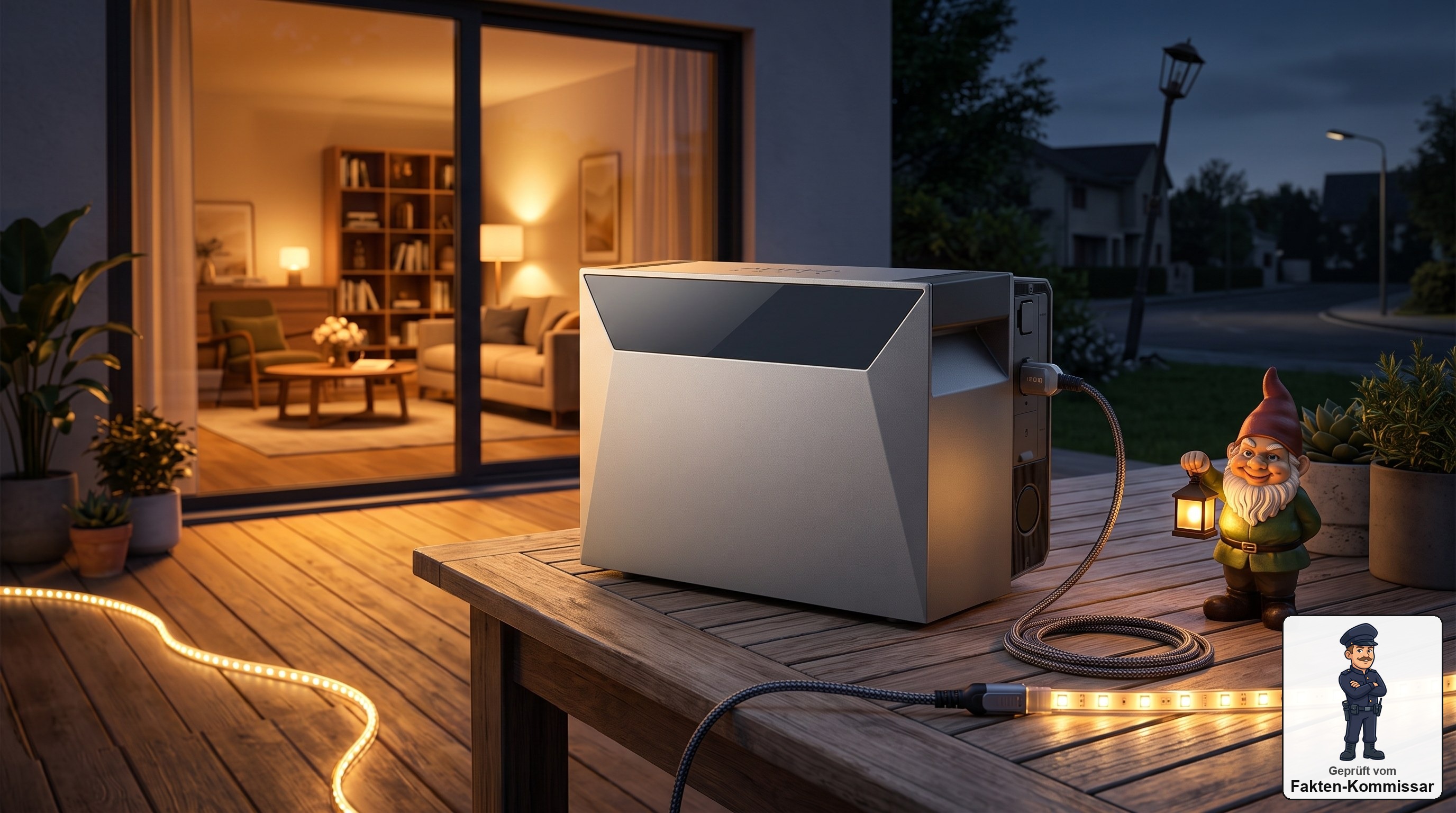 Anker SOLIX Solarbank 4 Pro Symbolbild: Stromausfall-Szene