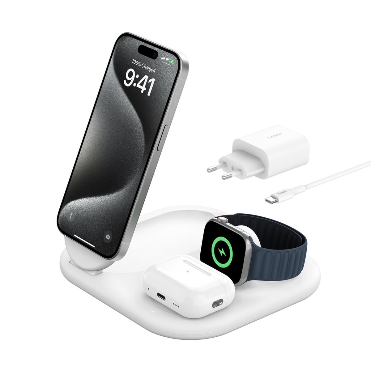 Belkin 3-in-1-Ladestation lädt iPhone, Apple Watch und AirPods gleichzeitig