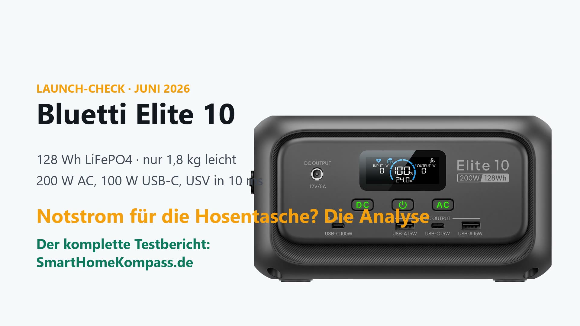 Bluetti Elite 10 Mini-Powerstation