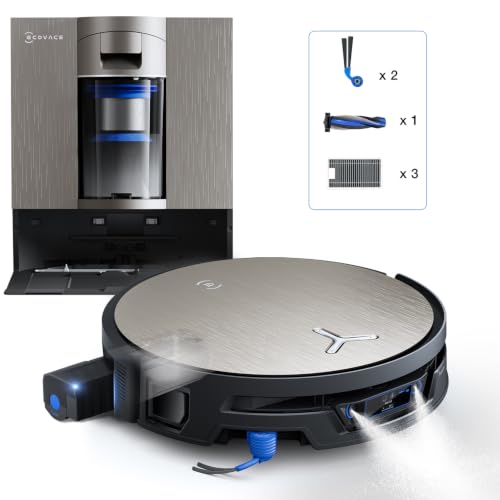 ECOVACS X12S OMNICYCLONE Care kit Saugroboter mit Wischfunktion, 53AW Blast | OZMO ROLLER