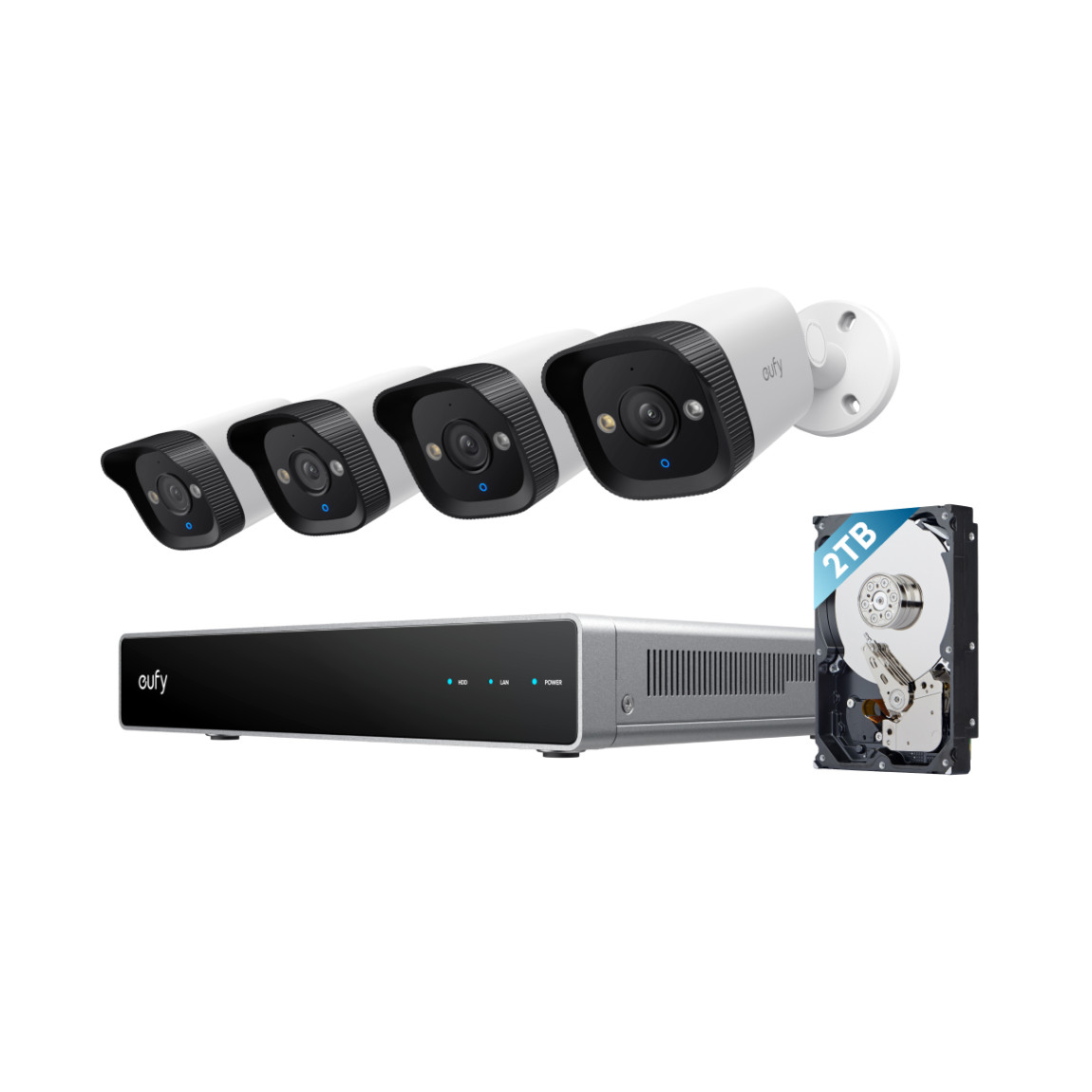 eufy PoE NVR Security System E40 – Kamera-Überwachungssystem – Weiß