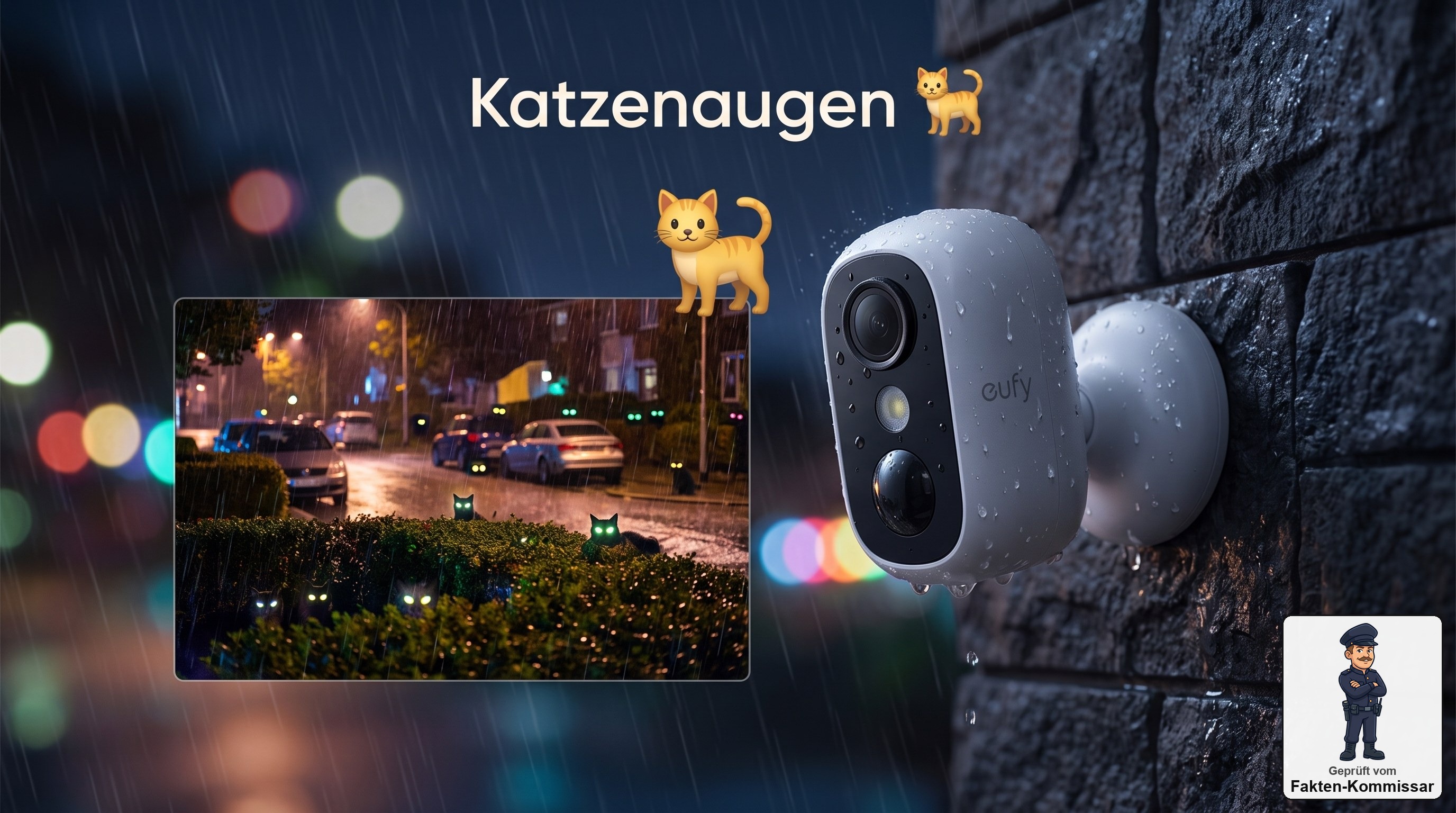 eufyCam C35 sieht dank Farbnachtsicht auch nachts alles in Farbe statt in Graustufen