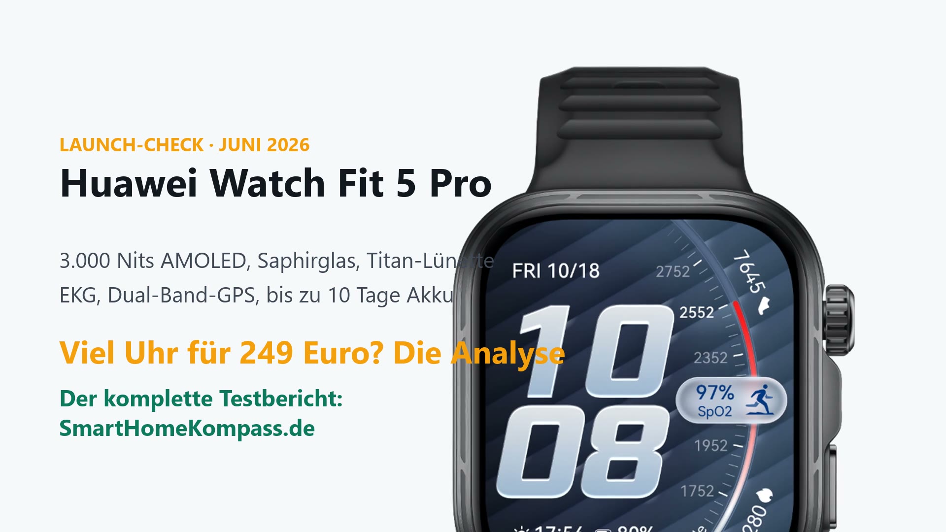 Huawei Watch Fit 5 Pro Smartwatch