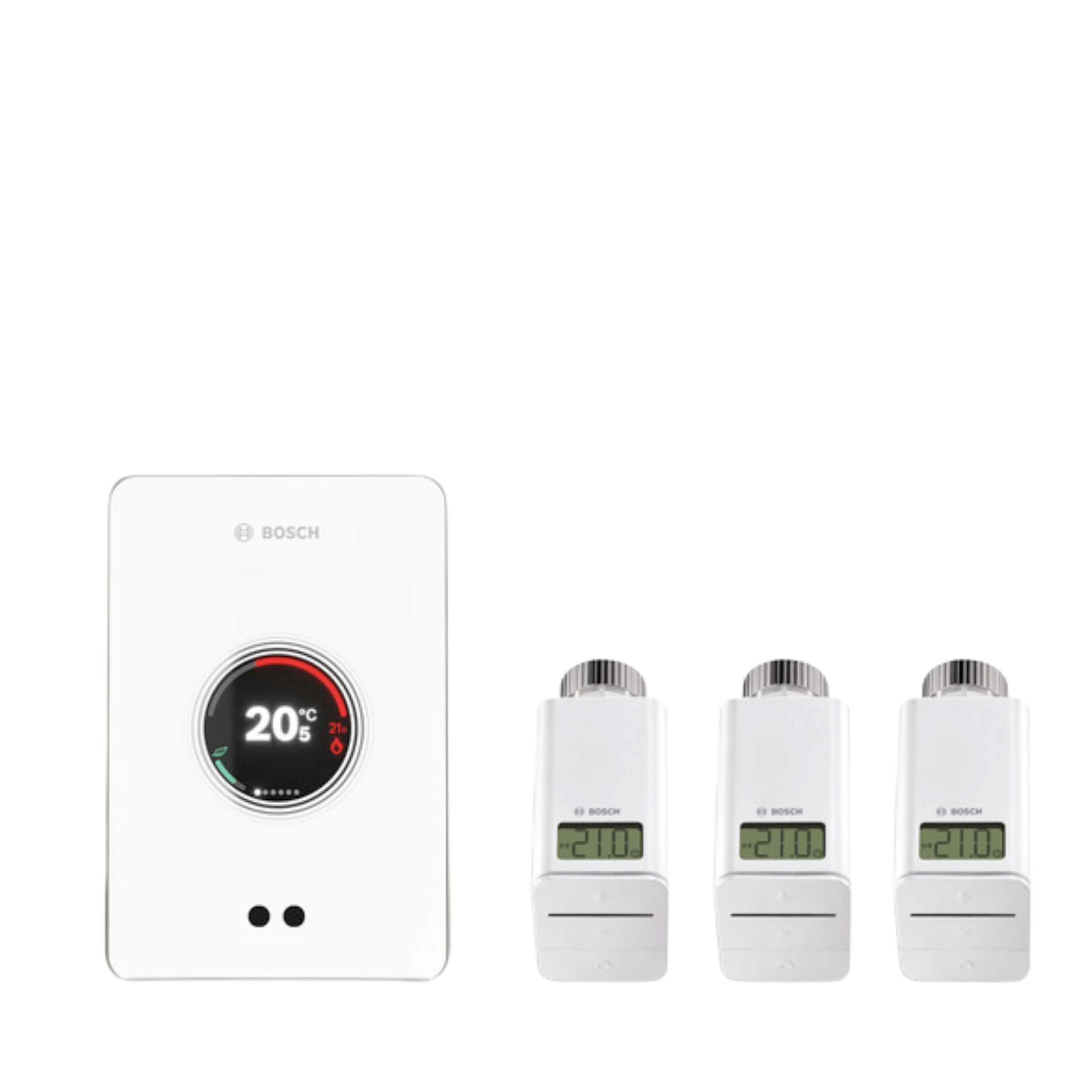 Junkers Bosch Regler EasyControl CT 200, weiß, Set mit 3 Funk-Thermostaten