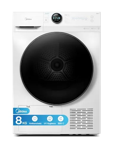 Midea MD20EH80WB-A3 Wärmepumpentrockner, 8 kg, Energieklasse C, UV Hygience