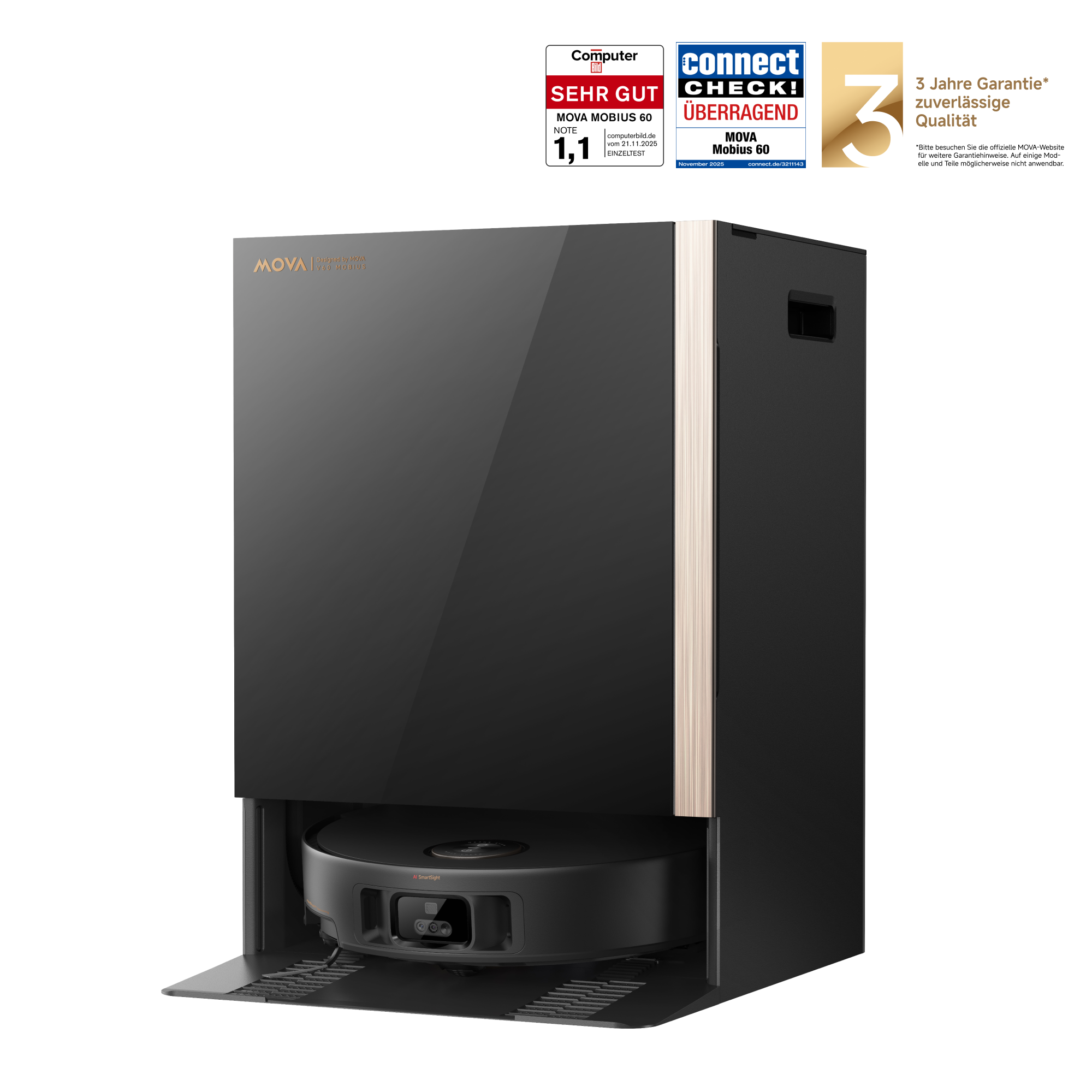 MOVA Mobius 60 Saugroboter mit Absaugstation
