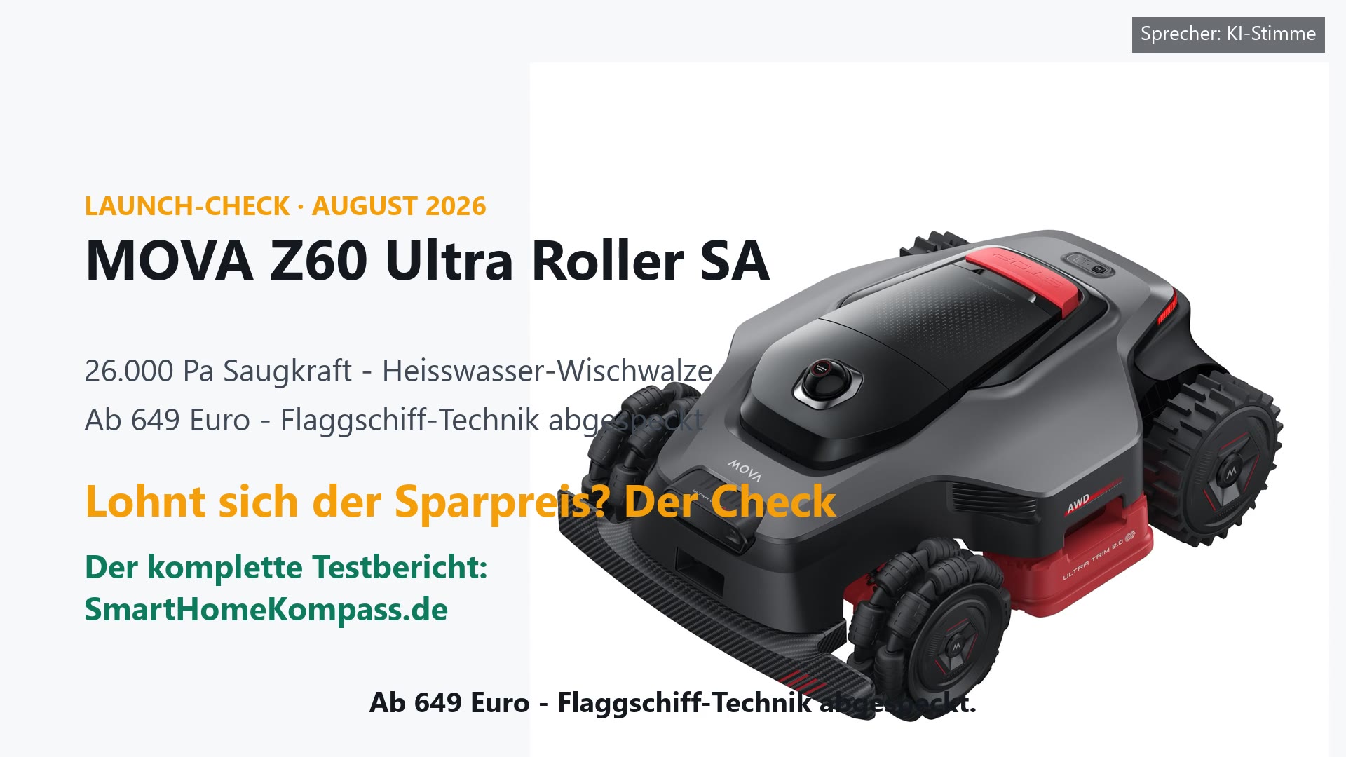 Sparfuchs? MOVA Z60 Ultra Roller SA im Check