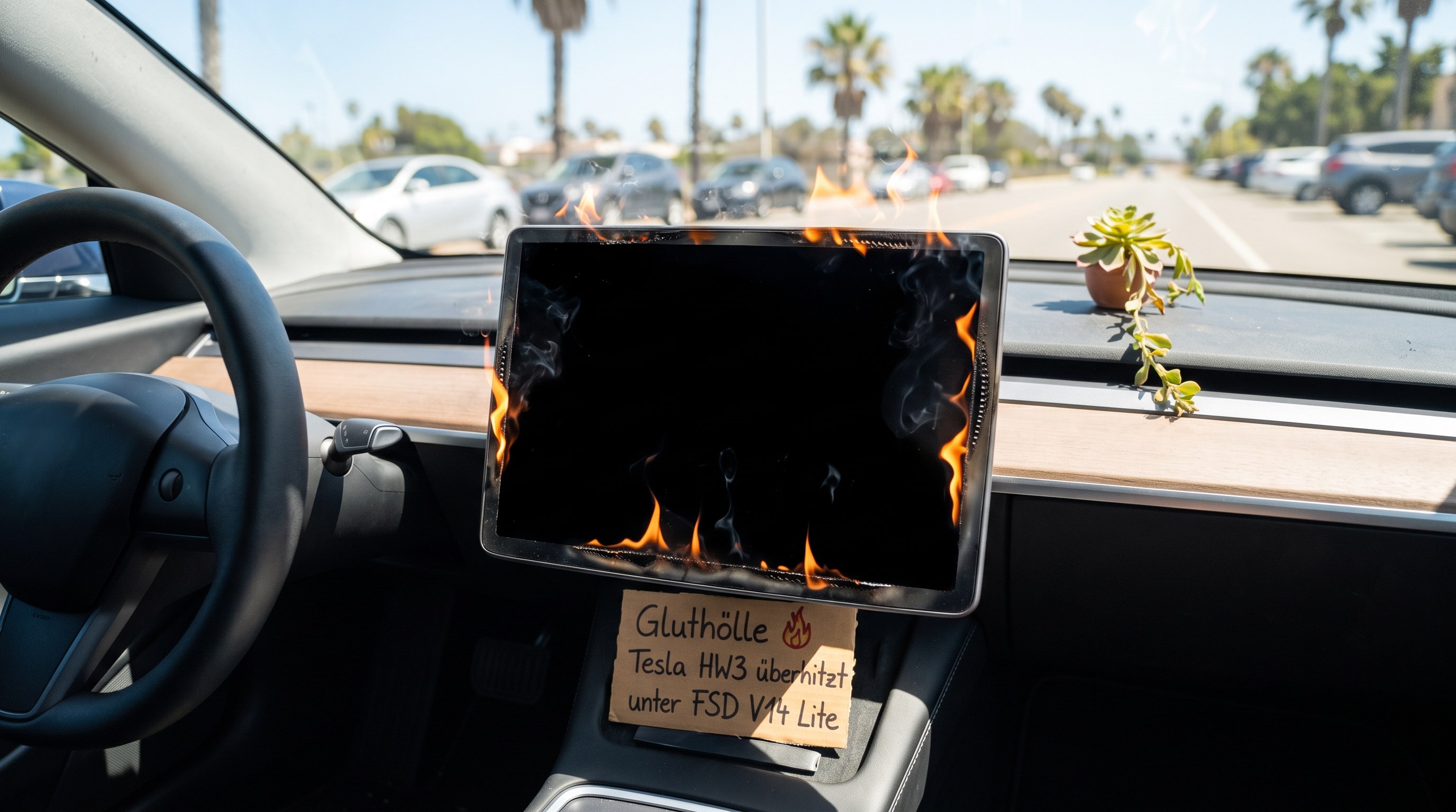 FSD-Update lässt Teslas Bordcomputer überhitzen - bis zu 102 °C