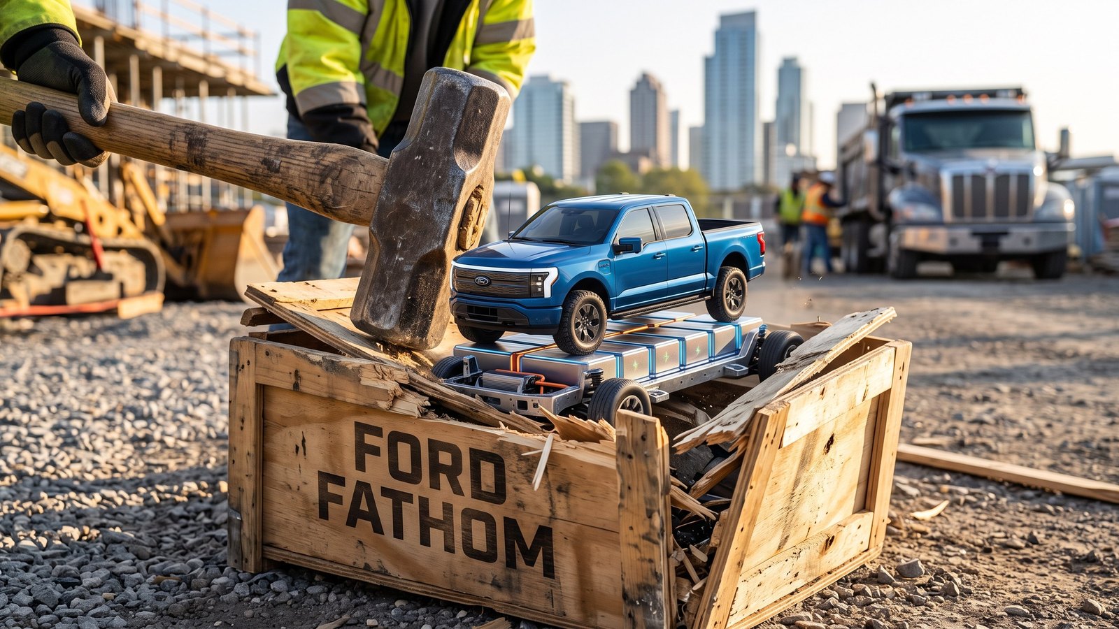 Preis-Hammer ⚡ Ford Fathom: E-Pickup unter 30.000 Dollar (2027)