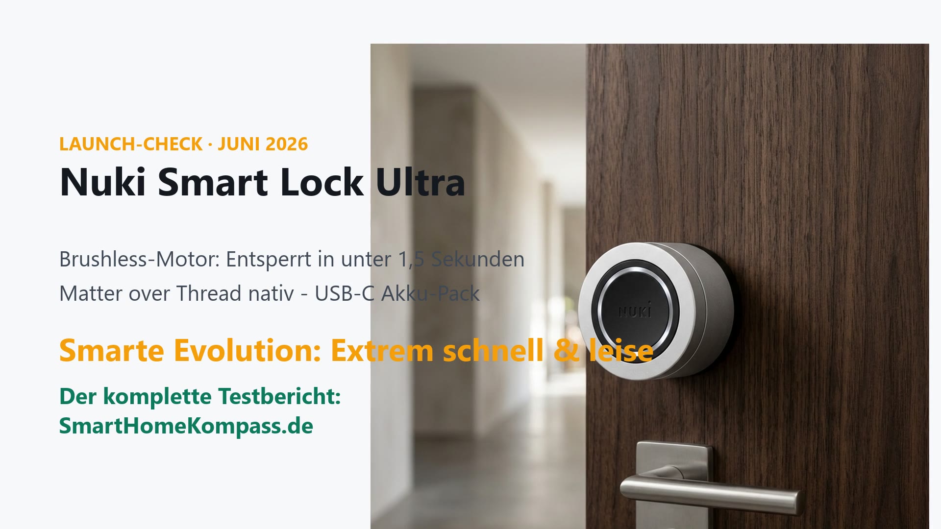 Nuki Smart Lock Ultra an einer Tür