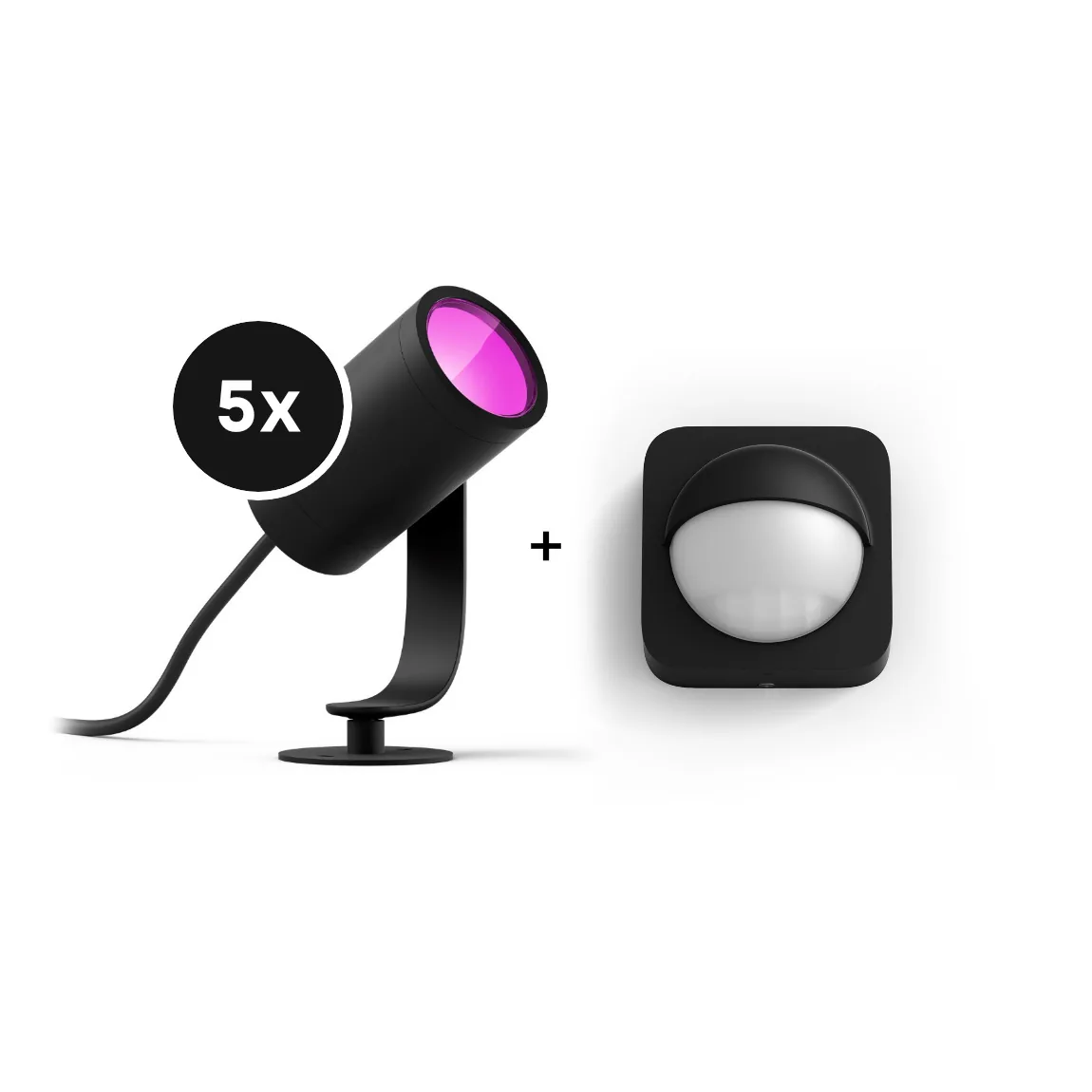 Philips Hue Lily Komplettset – LED Spots + Outdoor Sensor