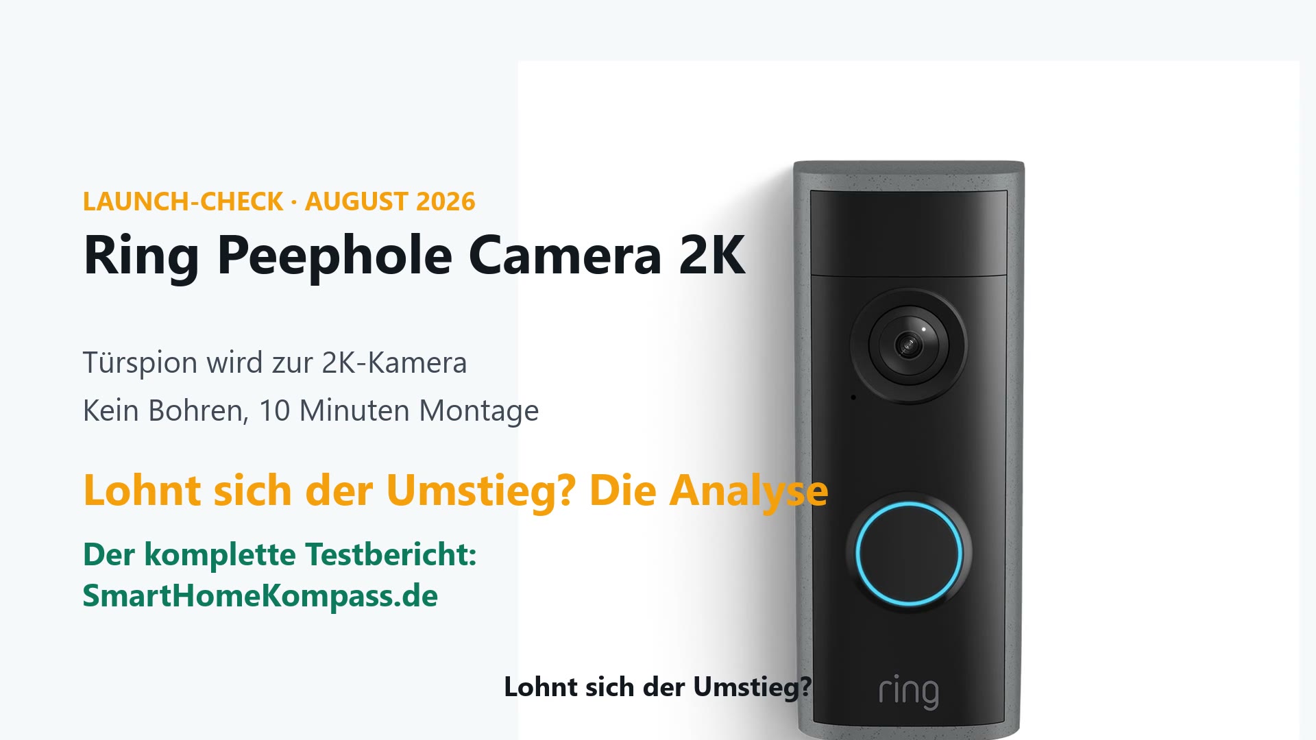 Ring Peephole Camera 2K