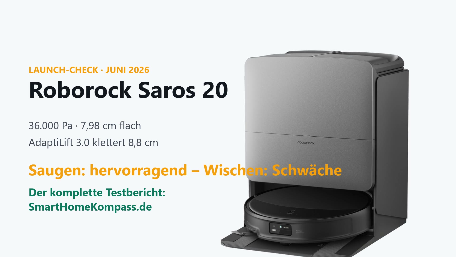 Roborock Saros 20 – der Nachfolger des S8 MaxV Ultra