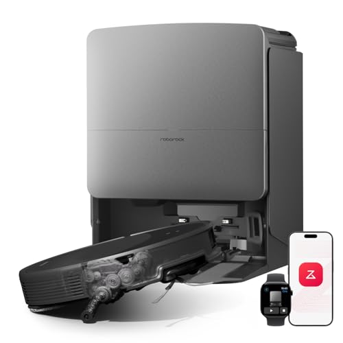 roborock Saros 20 Saugroboter mit Wischfunktion & angebbarem Wischmopp, AdaptiLift Chassis