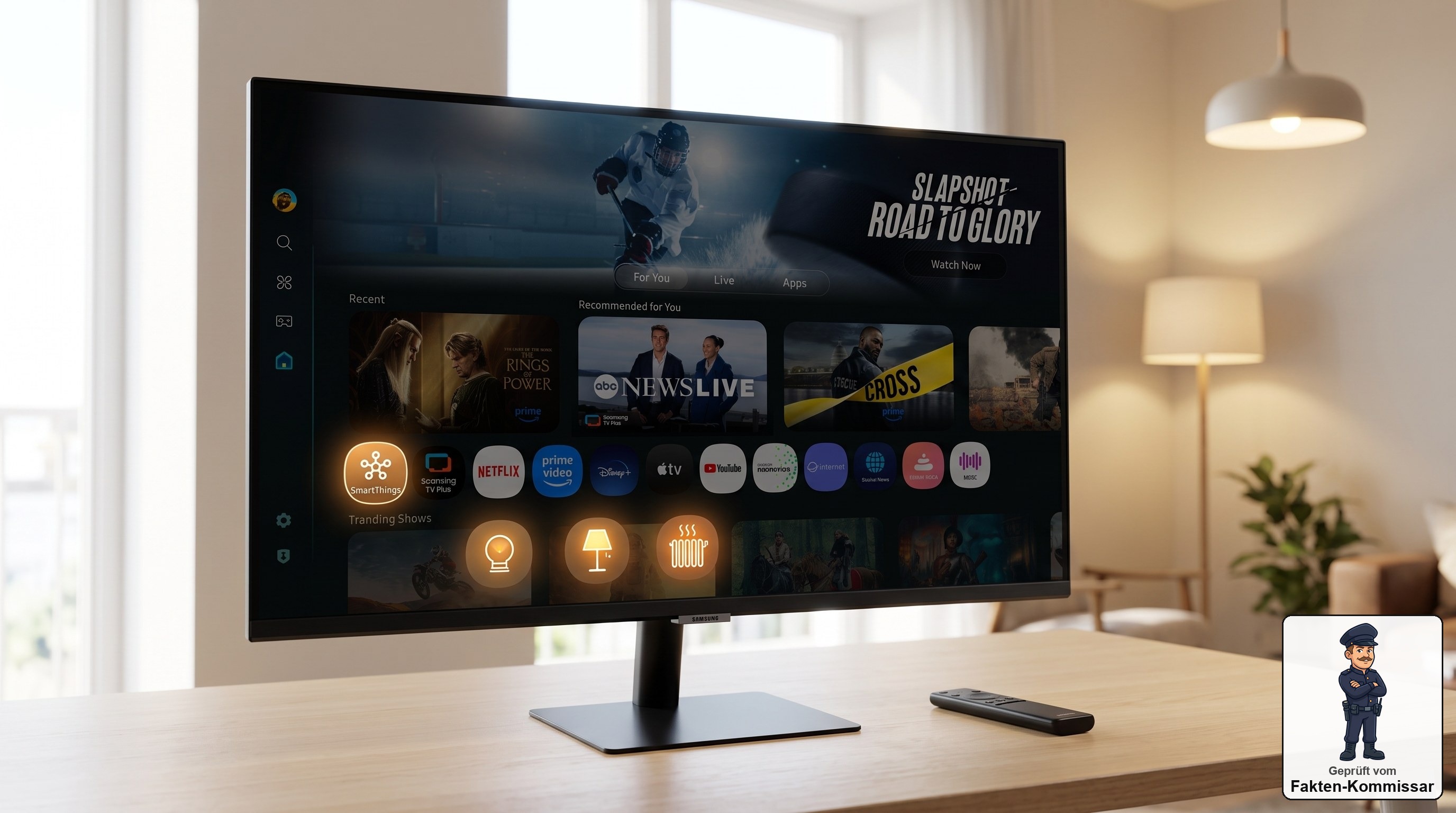 Samsung Smart Monitor M7 steuert ohne angeschlossenen PC vernetzte Smart-Home-Geräte