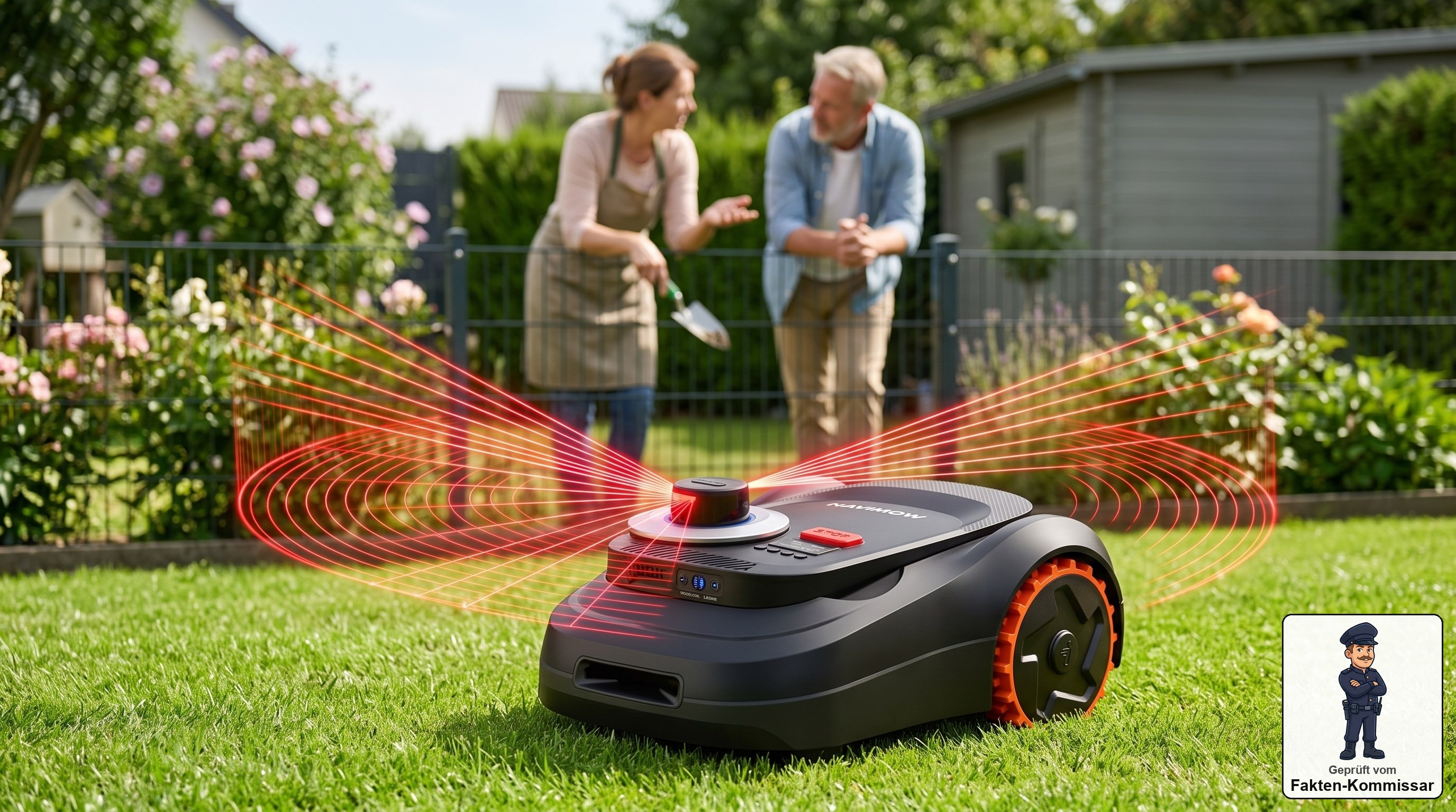 Segway Navimow i208 LiDAR scannt den Garten per Laser