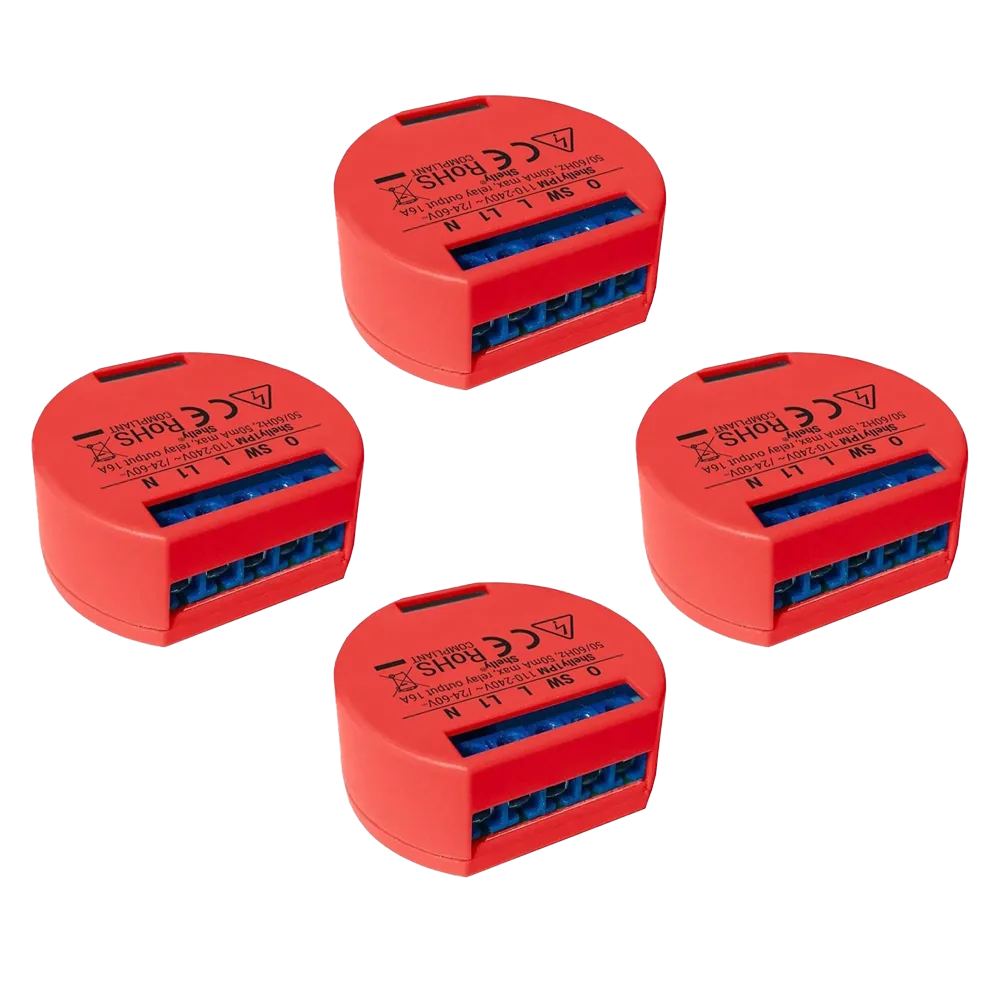 Shelly 1PM 4er-Pack WLAN-Schaltaktoren