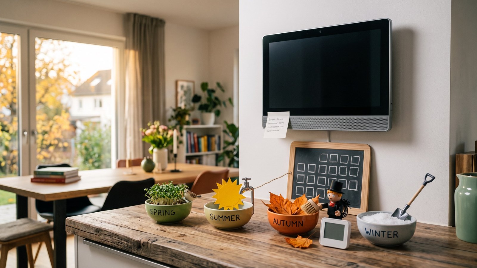 Symbolbild zum Thema Smart-Home-Wartungskalender: Pflege nach Jahreszeit