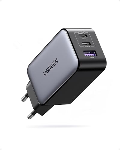 UGREEN Nexode 65W USB C Ladegerät, 3-Port, GaN Netzteil, PPS Charger 60W | kompakter