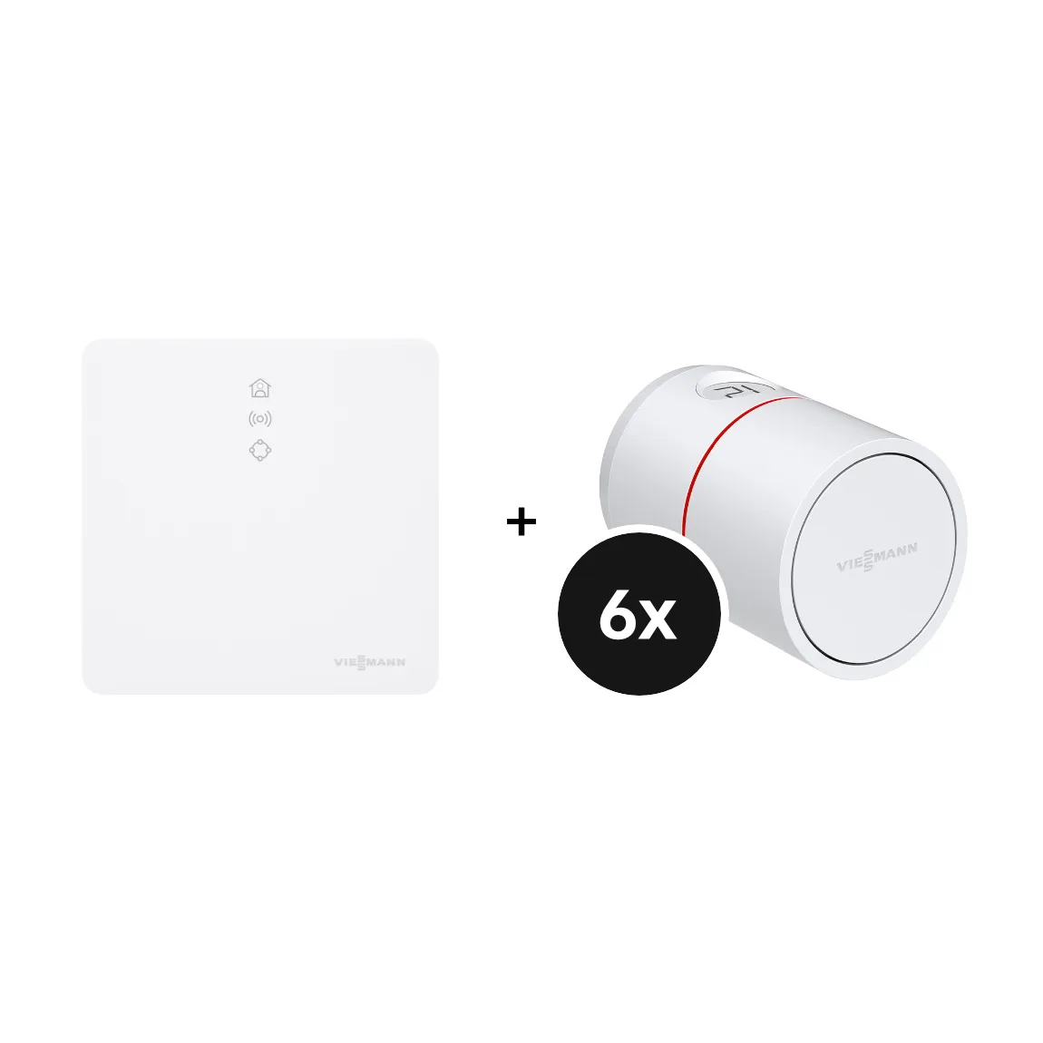 Viessmann Starter-Set – Vitoconnect + ViCare Heizkörperthermostat 6er-Set