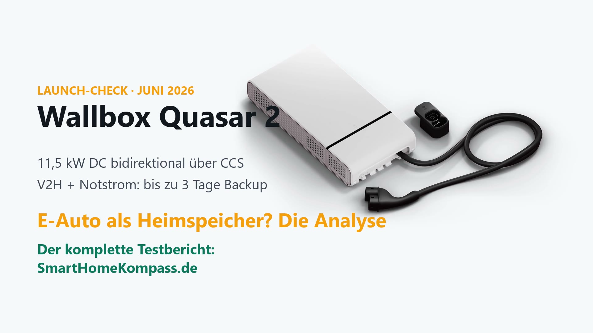 Wallbox Quasar 2 bidirektionale DC-Wallbox