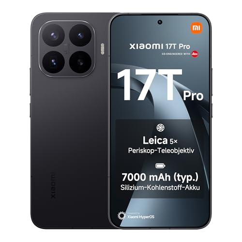 Xiaomi 17T Pro Smartphone 12+512 GB, 7000mAh, Leica 5X Telekamera, Mint Mobile/T-Mobile