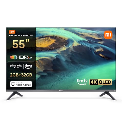 Xiaomi TV F Pro 55 (140 cm), 4K UHD QLED, Smart TV, Fire OS8, HDR10+, MEMCXiaomi TV F Pro