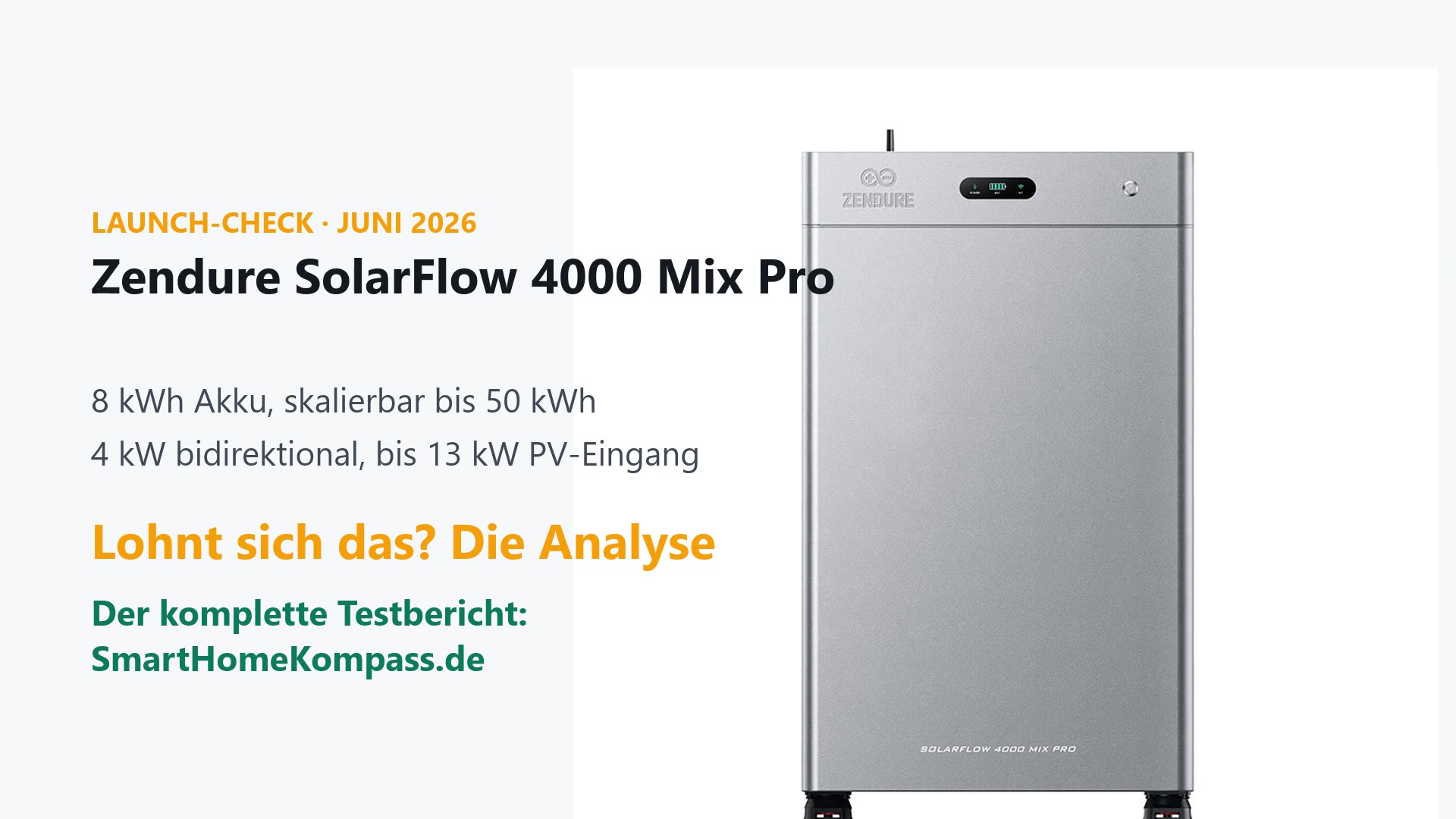 Zendure SolarFlow 4000 Mix Pro Solarstromspeicher